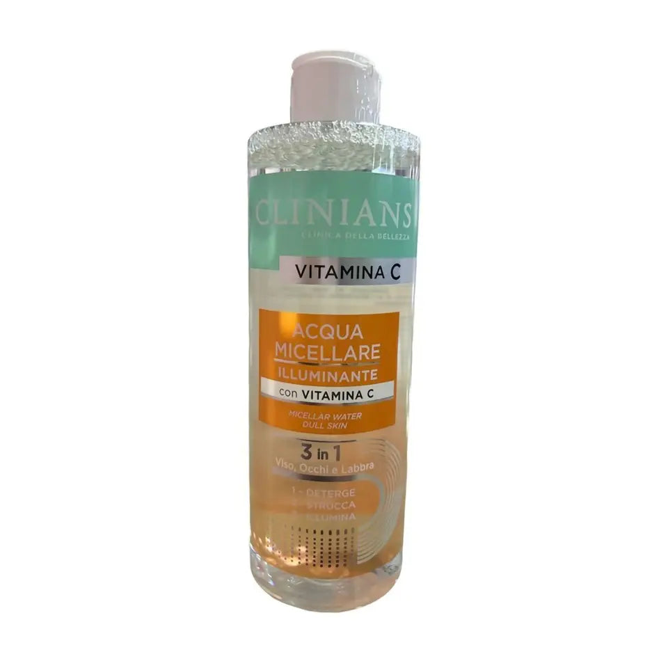 Clinians Vitamina C Acqua Micellare Illuminante Pelli Spente o Opache 400 ml