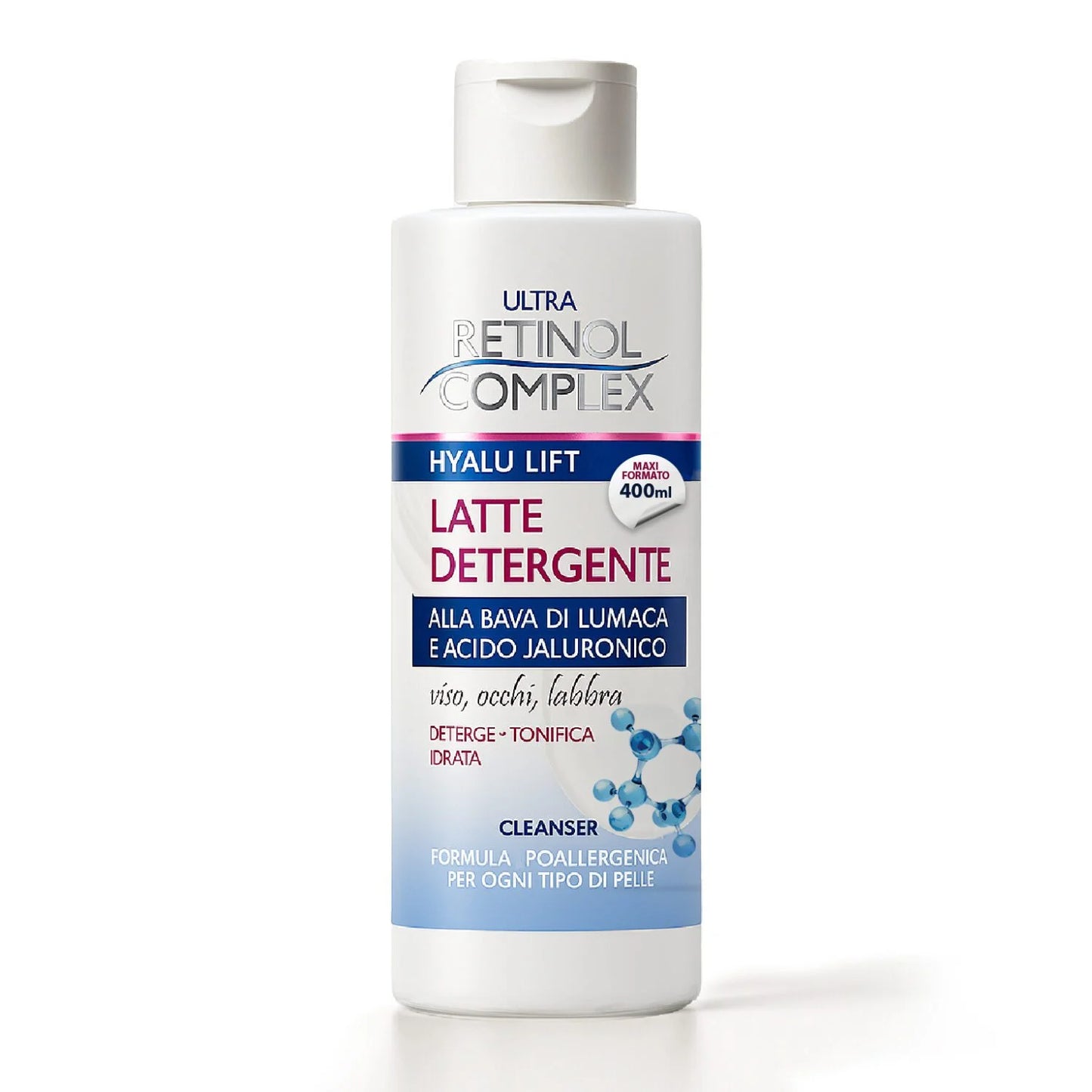LATTE DETERGENTE BAVA DI LUMACA E ACIDO JALURONICO 400ml