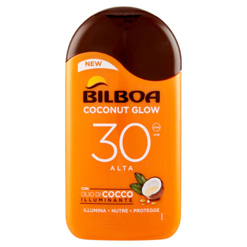 Bilboa Coconut Glow 30 Alta con Olio di Cocco Illuminante 200 m