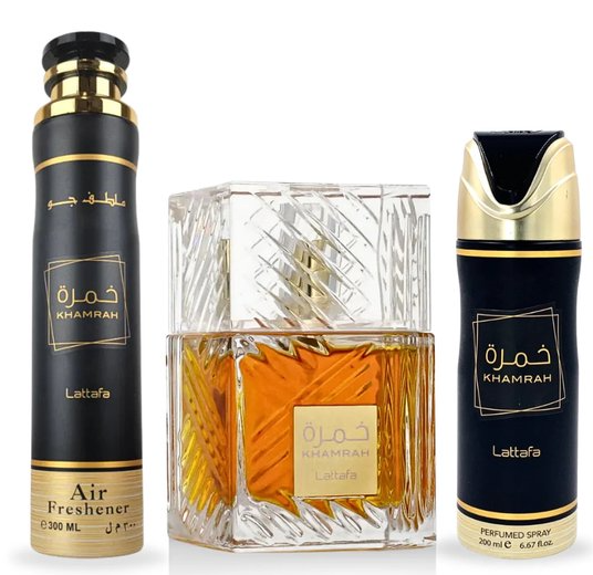 LATTAFA KHAMRAH SET DEO+EDP+ROOM SPRAY