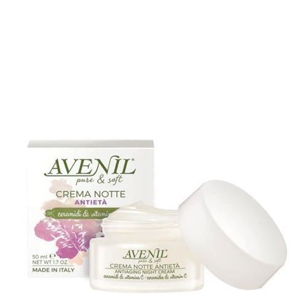 Avenil pure & soft Crema Notte Antietà ceramidi & vitamina C 50 ml