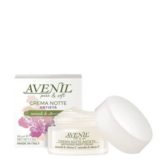 Avenil pure & soft Crema Notte Antietà ceramidi & vitamina C 50 ml
