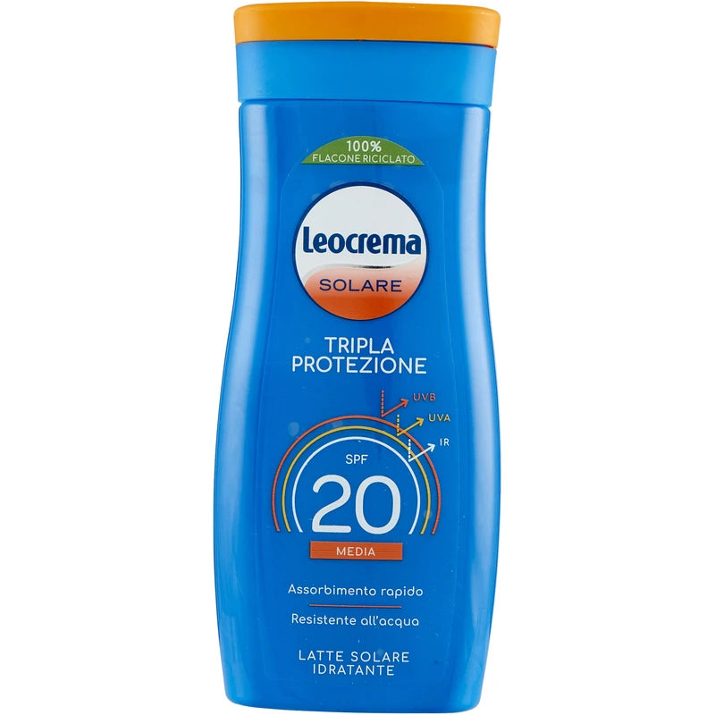 LEOCREMA SOLARE TRIPLA AZIONE LATTE IDRATANTE SPF50