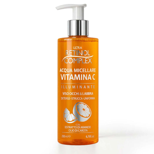 ACQUA MICELLARE CON VITAMINA C 200ml