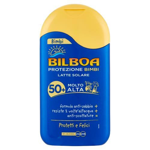 Bilboa Latte Solare Aloe Sensitive Con Protezione Alta 50 SPF Per Pelli Sensibili 200 Ml
