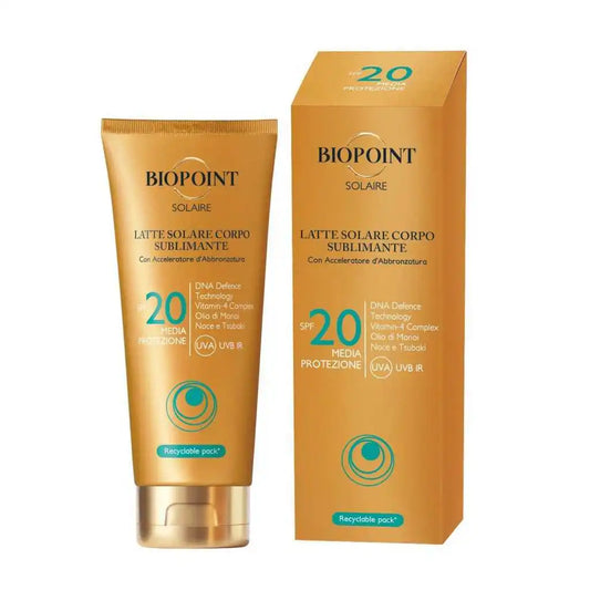 BIOPOINT SOLAIRE LATTE SOLARE CORPO SUBLIMATORE SPF20 200ML