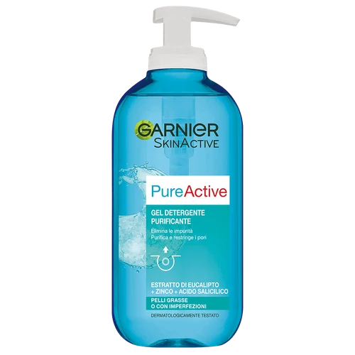 Garnier Pure Active Gel detergente purificante per pelli miste-con Imperfezioni, 200 ml