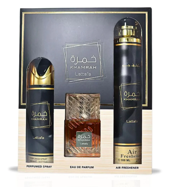 LATTAFA KHAMRAH SET DEO+EDP+ROOM SPRAY