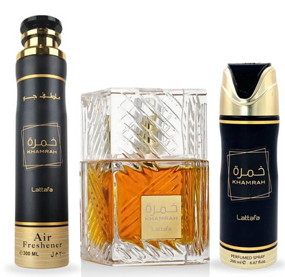 LATTAFA KHAMRAH SET DEO+EDP+ROOM SPRAY