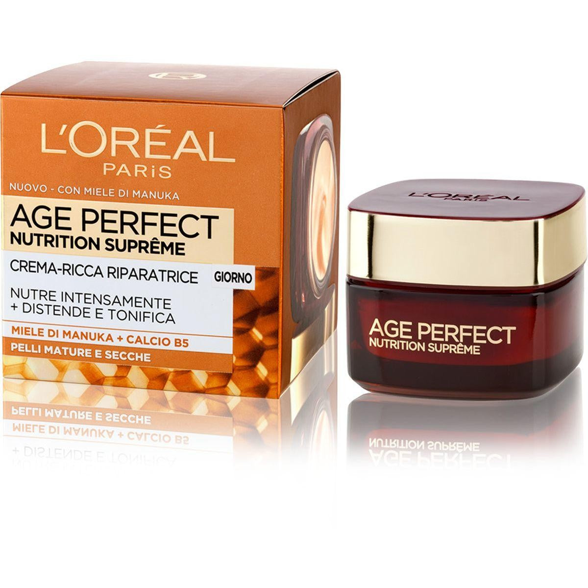 L`Oréal Paris Age Perfect Nutrition Supreme Crema Viso Antirughe Riparatrice Giorno 50 ml