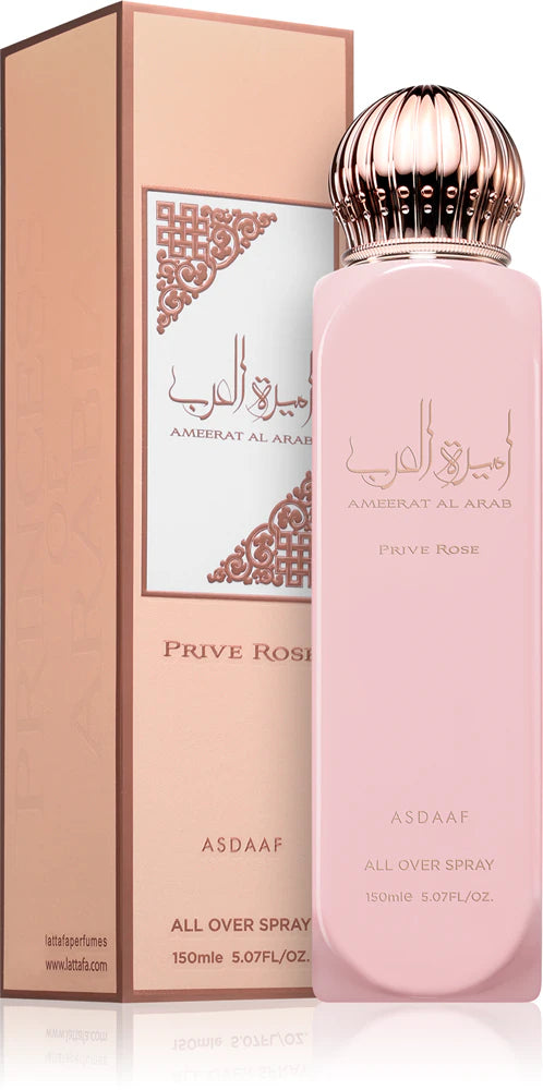 Asdaaf Ameerat Al Arab Prive Rose spray corpo da donna