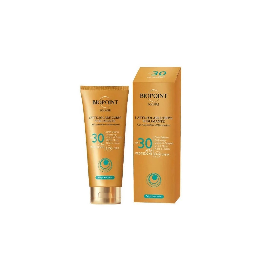 Biopoint Latte Solare Corpo Sublimante Alta Protezione SPF30 200ml