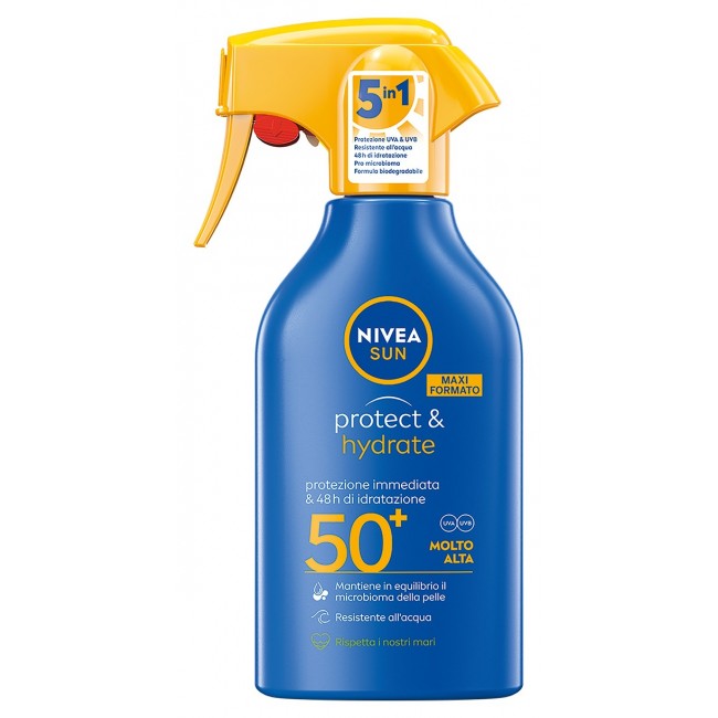 Nivea Sun Spray Trigger Protect&hydrate Fp50 270 Ml