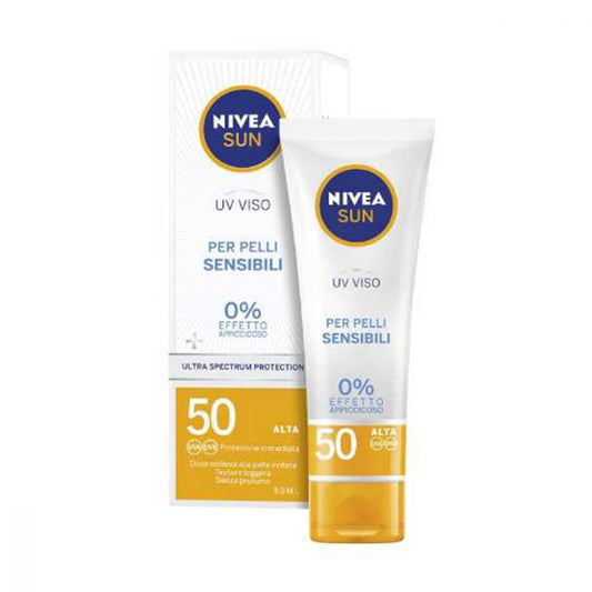 Crema viso Sensitive SPF50, 50 ml