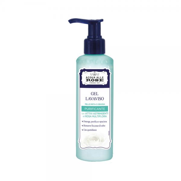 Roberts Acqua Alle Rose Gel LavaViso Purificante Pelle Mista o Grassa 200ml